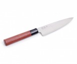 Kai Seki Magoroku Kochmesser mit red Wood Griff 15 cm