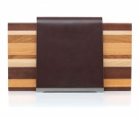 Kai magn. Messerblock + Schneidbrett SADDLE dunkelbraun
