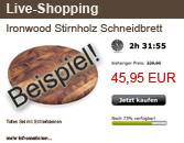 live shopping Angebote
